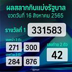 สลากกินแบ่ง รัฐบาล 16 กันยายน 2565 ออก ที่ไหน